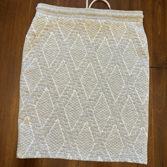 NWT KAFFE Women's Gillis Skirt Grey Size Medium Drawstring Closure - Picture 6 of 10